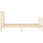 vidaXL Massivholzbett mit Kopfteil 90x200 cm vidaXL Massivholzbett mit Kopfteil 90x200 cm
