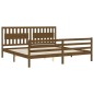 vidaXL Massivholzbett mit Kopfteil Honigbraun 200x200 cm vidaXL Massivholzbett mit Kopfteil Honigbraun 200x200 cm