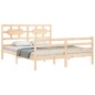 vidaXL Massivholzbett mit Kopfteil 160x200 cm vidaXL Massivholzbett mit Kopfteil 160x200 cm