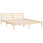 vidaXL Massivholzbett mit Kopfteil 160x200 cm vidaXL Massivholzbett mit Kopfteil 160x200 cm