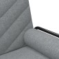 Schlafsofa mit Armlehnen Hellgrau Stoff Schlafsofa mit Armlehnen Hellgrau Stoff