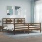 vidaXL Massivholzbett mit Kopfteil Honigbraun 200x200 cm vidaXL Massivholzbett mit Kopfteil Honigbraun 200x200 cm