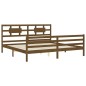 vidaXL Massivholzbett mit Kopfteil Honigbraun 200x200 cm vidaXL Massivholzbett mit Kopfteil Honigbraun 200x200 cm
