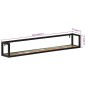 vidaXL Wandregale 2 Stk. 110x17x17 cm Altholz Massiv und Eisen vidaXL Wandregale 2 Stk. 110x17x17 cm Altholz Massiv und Eisen