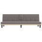 Schlafsofa mit Getränkehaltern Taupe Stoff Schlafsofa mit Getränkehaltern Taupe Stoff