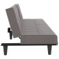 Schlafsofa mit Getränkehaltern Taupe Stoff Schlafsofa mit Getränkehaltern Taupe Stoff
