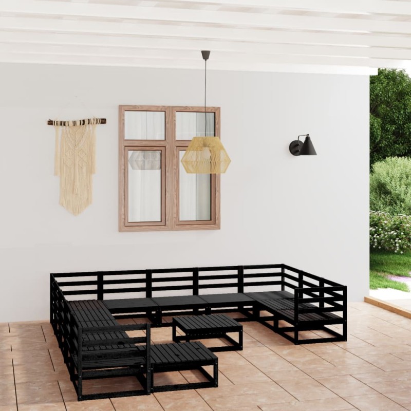 vidaXL 13-tlg. Garten-Lounge-Set Massivholz Kiefer vidaXL 13-tlg. Garten-Lounge-Set Massivholz Kiefer