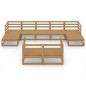 vidaXL 9-tlg. Garten-Lounge-Set Massivholz Kiefer vidaXL 9-tlg. Garten-Lounge-Set Massivholz Kiefer