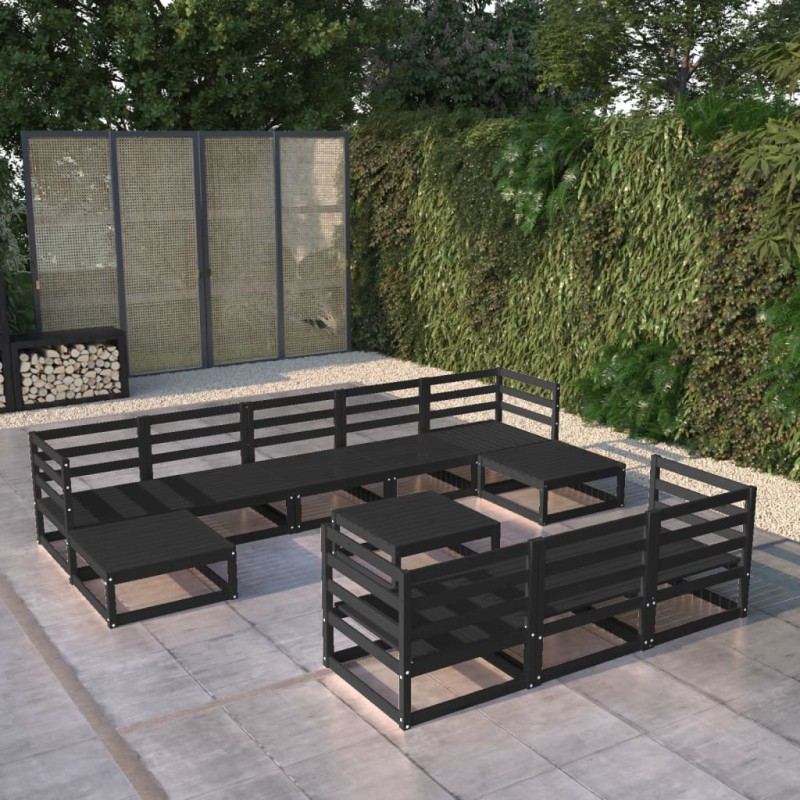 vidaXL 11-tlg. Garten-Lounge-Set Massivholz Kiefer vidaXL 11-tlg. Garten-Lounge-Set Massivholz Kiefer