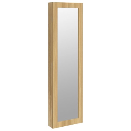 Schmuckschrank mit Spiegel Wandmontage 30x8,5x106 cm