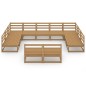 vidaXL 11-tlg. Garten-Lounge-Set Massivholz Kiefer vidaXL 11-tlg. Garten-Lounge-Set Massivholz Kiefer