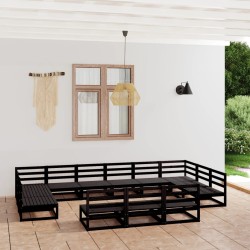 vidaXL 13-tlg. Garten-Lounge-Set Massivholz Kiefer