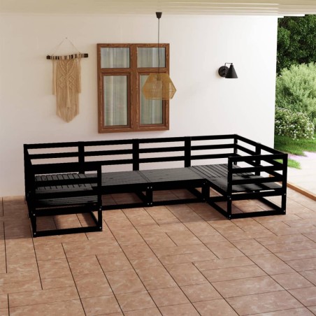 vidaXL 6-tlg. Garten-Lounge-Set Massivholz Kiefer