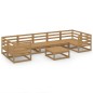 vidaXL 8-tlg. Garten-Lounge-Set Massivholz Kiefer vidaXL 8-tlg. Garten-Lounge-Set Massivholz Kiefer