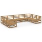 vidaXL 9-tlg. Garten-Lounge-Set Massivholz Kiefer vidaXL 9-tlg. Garten-Lounge-Set Massivholz Kiefer