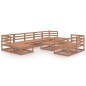 vidaXL 10-tlg. Garten-Lounge-Set Honigbraun Massivholz Kiefer vidaXL 10-tlg. Garten-Lounge-Set Honigbraun Massivholz Kiefer