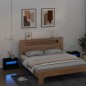 vidaXL Nachttische 2 Stk. mit LEDs Schwarz 60x35x40 cm vidaXL Nachttische 2 Stk. mit LEDs Schwarz 60x35x40 cm