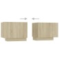 vidaXL TV-Schrank mit LED-Leuchten Sonoma-Eiche 260x35x40 cm vidaXL TV-Schrank mit LED-Leuchten Sonoma-Eiche 260x35x40 cm