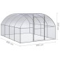 vidaXL Outdoor-Hühnerstall 3x4x2 m Verzinkter Stahl vidaXL Outdoor-Hühnerstall 3x4x2 m Verzinkter Stahl