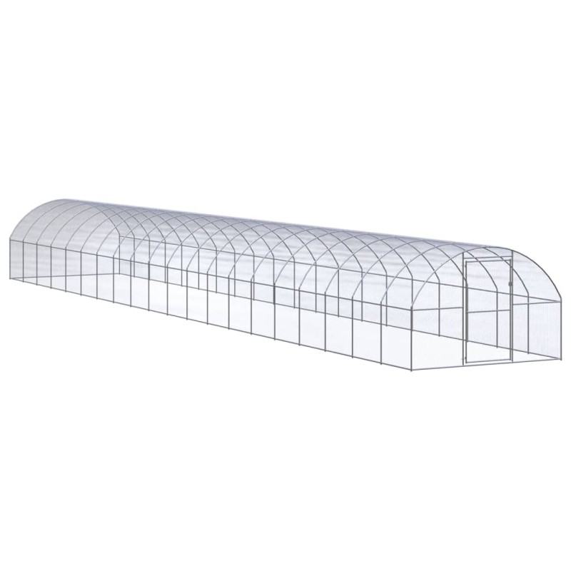 vidaXL Outdoor-Hühnerstall 3x20x2 m Verzinkter Stahl vidaXL Outdoor-Hühnerstall 3x20x2 m Verzinkter Stahl