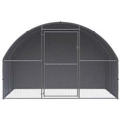 vidaXL Outdoor-Hühnerstall 3x2x2 m Verzinkter Stahl