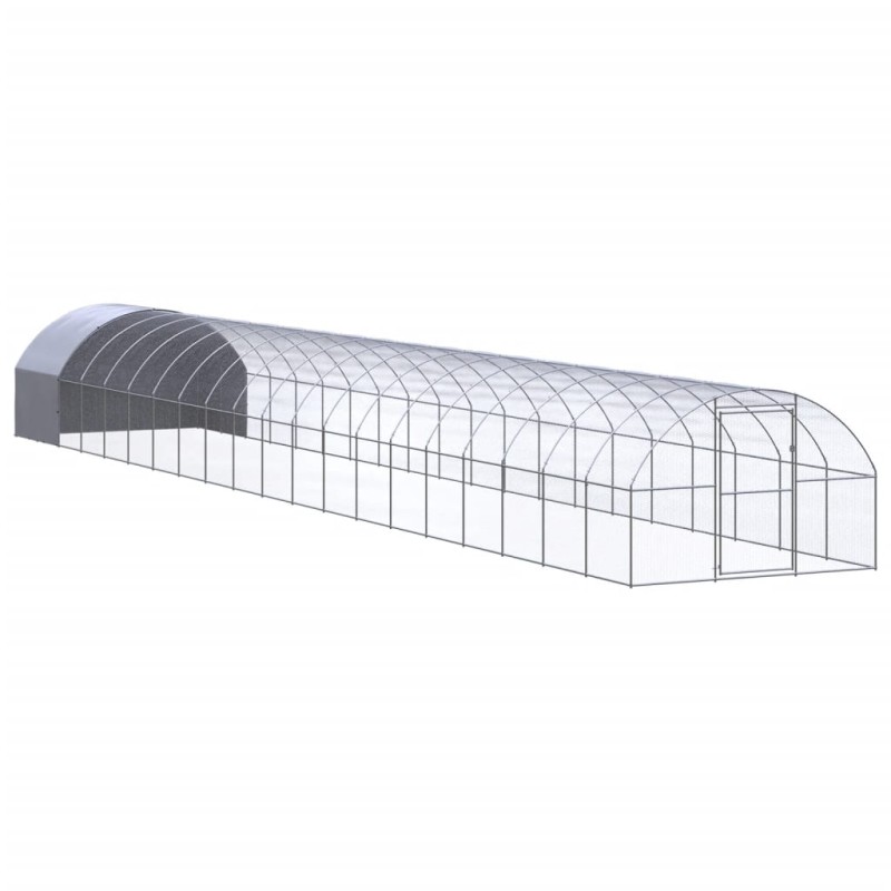 vidaXL Outdoor-Hühnerstall 3x20x2 m Verzinkter Stahl vidaXL Outdoor-Hühnerstall 3x20x2 m Verzinkter Stahl