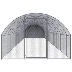 vidaXL Outdoor-Hühnerstall 3x20x2 m Verzinkter Stahl