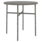 vidaXL 3-tlg. Garten-Essgruppe Poly Rattan Grau vidaXL 3-tlg. Garten-Essgruppe Poly Rattan Grau