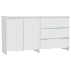 vidaXL 2-tlg. Sideboard Weiß Holzwerkstoff