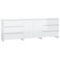 vidaXL 3-tlg. Sideboard Hochglanz-Weiß Holzwerkstoff vidaXL 3-tlg. Sideboard Hochglanz-Weiß Holzwerkstoff