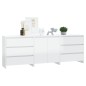 vidaXL 3-tlg. Sideboard Hochglanz-Weiß Holzwerkstoff vidaXL 3-tlg. Sideboard Hochglanz-Weiß Holzwerkstoff