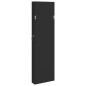 Schmuckschrank mit Spiegel Wandmontage Schwarz 30x8,5x106 cm Schmuckschrank mit Spiegel Wandmontage Schwarz 30x8,5x106 cm
