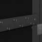 Schmuckschrank mit Spiegel Wandmontage Schwarz 30x8,5x106 cm Schmuckschrank mit Spiegel Wandmontage Schwarz 30x8,5x106 cm