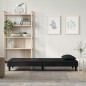 vidaXL Schlafsofa Schwarz Samt vidaXL Schlafsofa Schwarz Samt