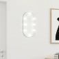 vidaXL Spiegel mit LED-Leuchten 40x20 cm Glas Oval vidaXL Spiegel mit LED-Leuchten 40x20 cm Glas Oval