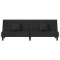 vidaXL Schlafsofa Schwarz Samt vidaXL Schlafsofa Schwarz Samt
