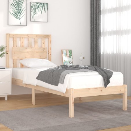 vidaXL Massivholzbett Kiefer 90x190 cm