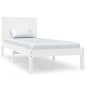 vidaXL Massivholzbett Weiß 90x190 cm vidaXL Massivholzbett Weiß 90x190 cm
