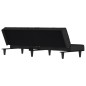 vidaXL Schlafsofa Schwarz Samt vidaXL Schlafsofa Schwarz Samt