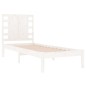 vidaXL Massivholzbett Weiß 90x190 cm vidaXL Massivholzbett Weiß 90x190 cm