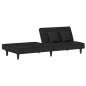 vidaXL Schlafsofa Schwarz Samt vidaXL Schlafsofa Schwarz Samt