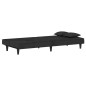 vidaXL Schlafsofa Schwarz Samt vidaXL Schlafsofa Schwarz Samt