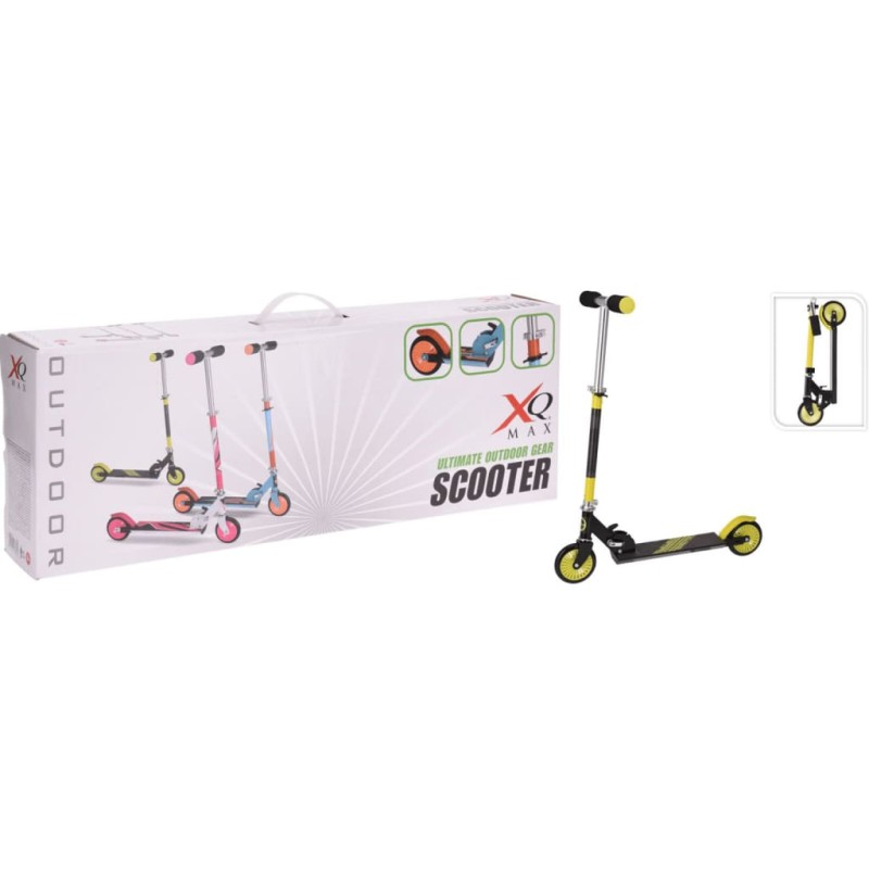 XQ Max Faltbarer Roller mit Fußbremse Schwarz und Limettengrün XQ Max Faltbarer Roller mit Fußbremse Schwarz und Limettengrün