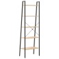 vidaXL Standregal 5 Böden Hellbraun und Schwarz 56x35x174 cm vidaXL Standregal 5 Böden Hellbraun und Schwarz 56x35x174 cm
