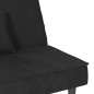 vidaXL Schlafsofa Schwarz Samt vidaXL Schlafsofa Schwarz Samt