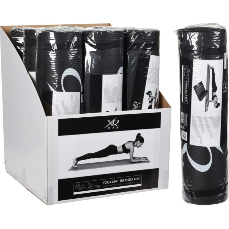 XQ Max Yogamatte 183x58x1 cm Schwarz XQ Max Yogamatte 183x58x1 cm Schwarz