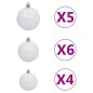 vidaXL Weihnachtsgirlande mit LEDs & Kugeln Grün 10 m PVC vidaXL Weihnachtsgirlande mit LEDs & Kugeln Grün 10 m PVC
