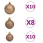 vidaXL Weihnachtsgirlande mit LEDs & Kugeln Grün 20 m PVC vidaXL Weihnachtsgirlande mit LEDs & Kugeln Grün 20 m PVC