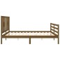 vidaXL Massivholzbett mit Kopfteil Honigbraun 200x200 cm vidaXL Massivholzbett mit Kopfteil Honigbraun 200x200 cm