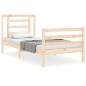 vidaXL Massivholzbett mit Kopfteil 90x200 cm vidaXL Massivholzbett mit Kopfteil 90x200 cm